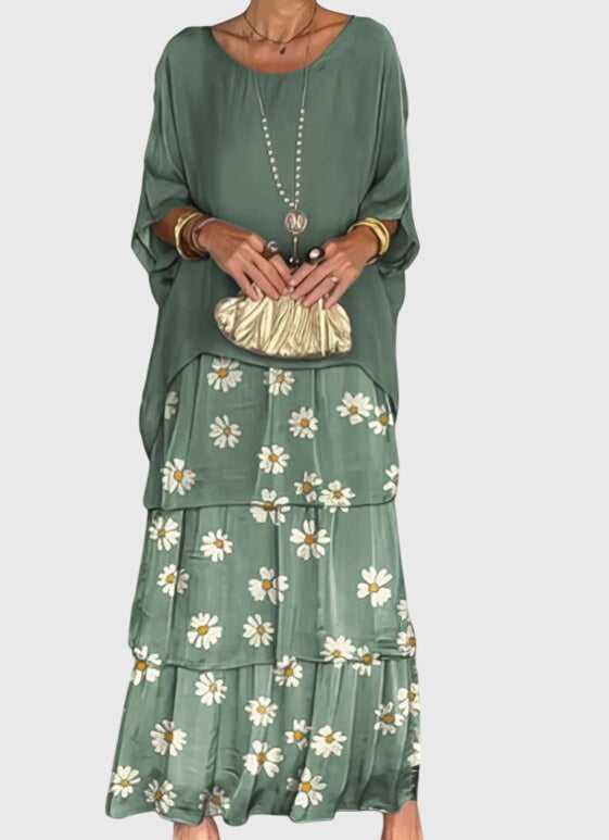 סוזן - שמלה אלגנטית ארוכה וזורמת