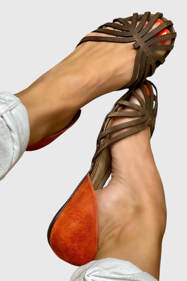 הילה - סנדלים דקורטיביים דו־גווניים