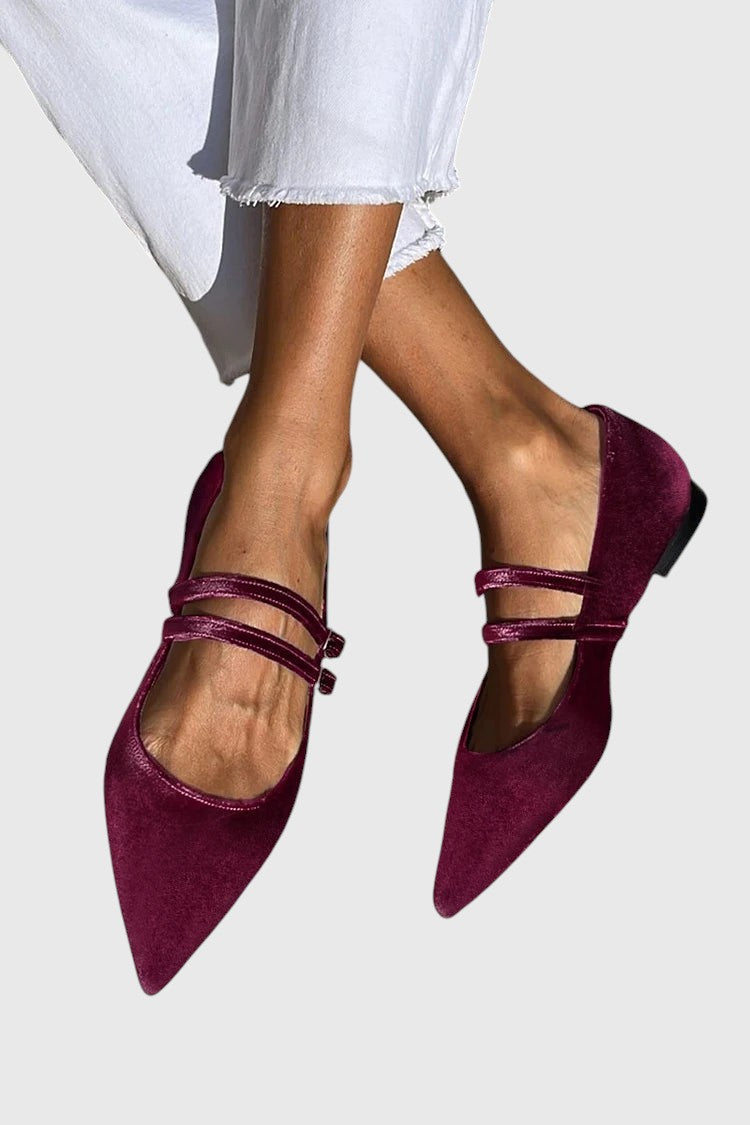 מאיה - נעלי בלט עם רצועות