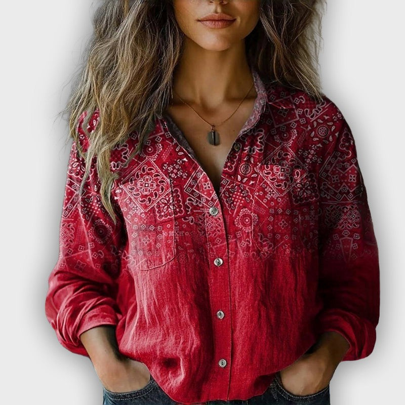 ניבס - חולצת וינטאג' מודפסת