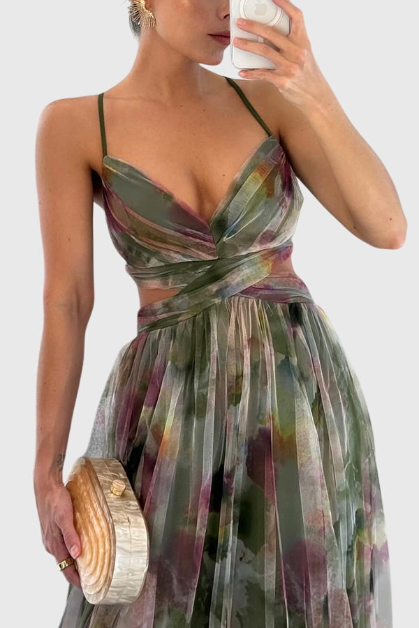 גיזל - שמלת מקסי פרחונית