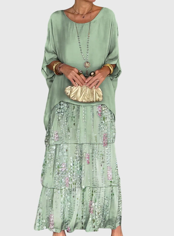 סוזן - שמלה אלגנטית ארוכה וזורמת