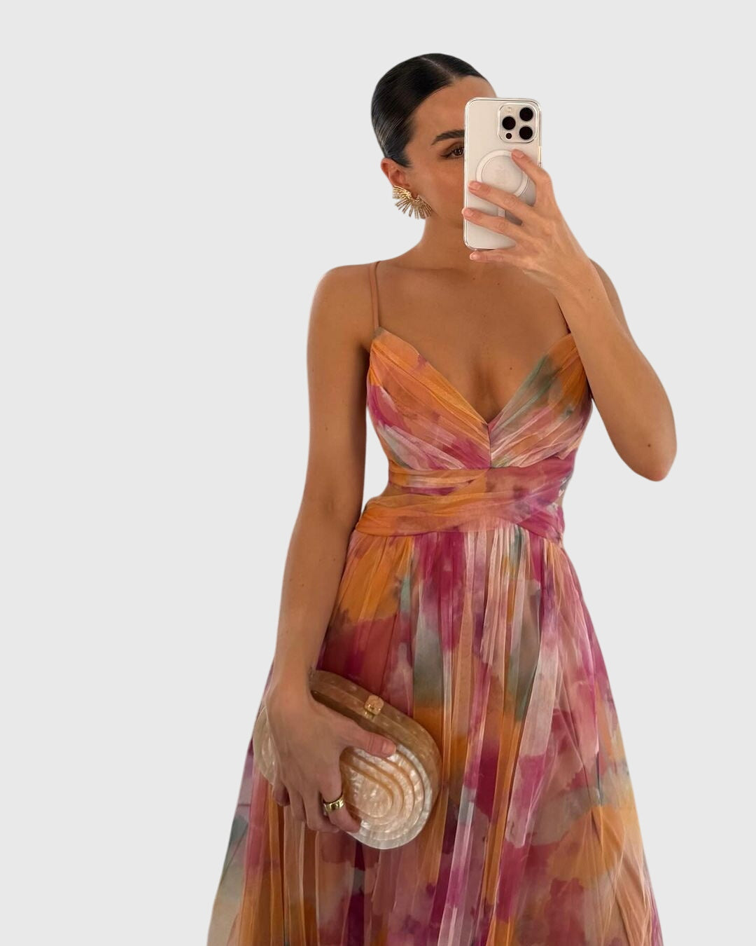 גיזל - שמלת מקסי פרחונית