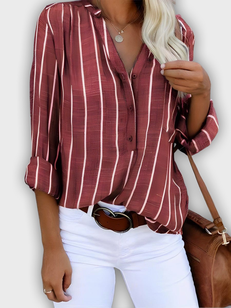 לינאה - חולצה אלגנטית עם שרוולים ארוכים ורב-תכליתית