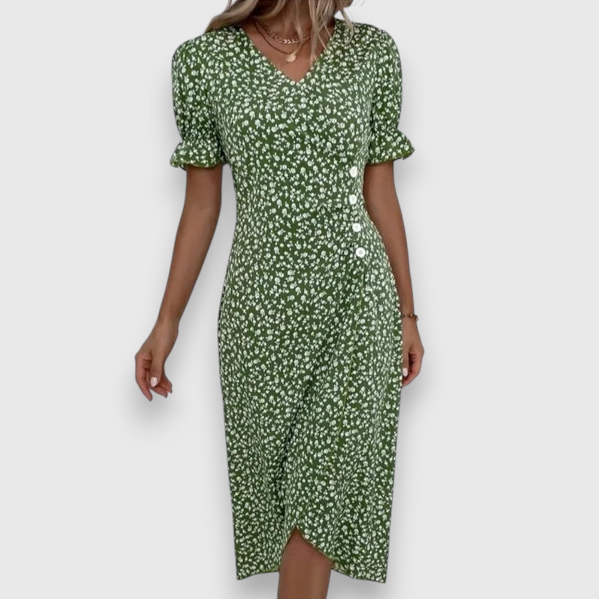 טסינה - שמלת פרחים אלגנטית