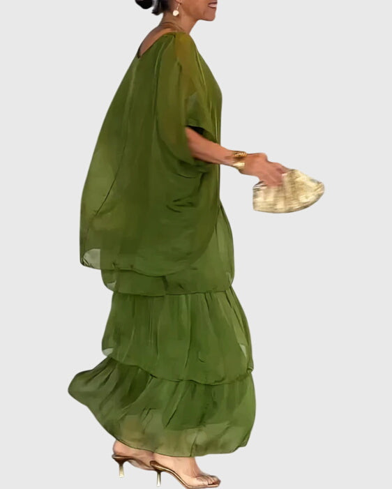 סוזן - שמלה אלגנטית ארוכה וזורמת