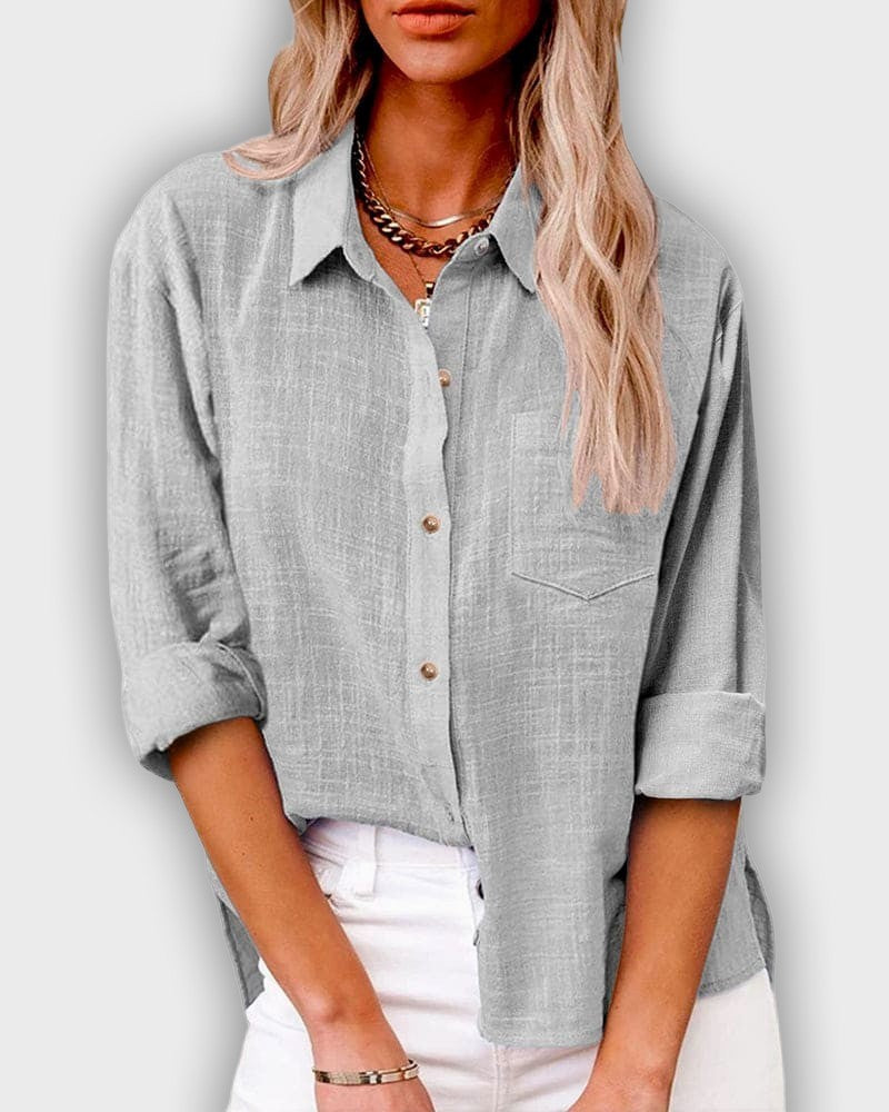 חולצת לייקרה לנשים עם שרוולים ארוכים בצבע כחול כהה