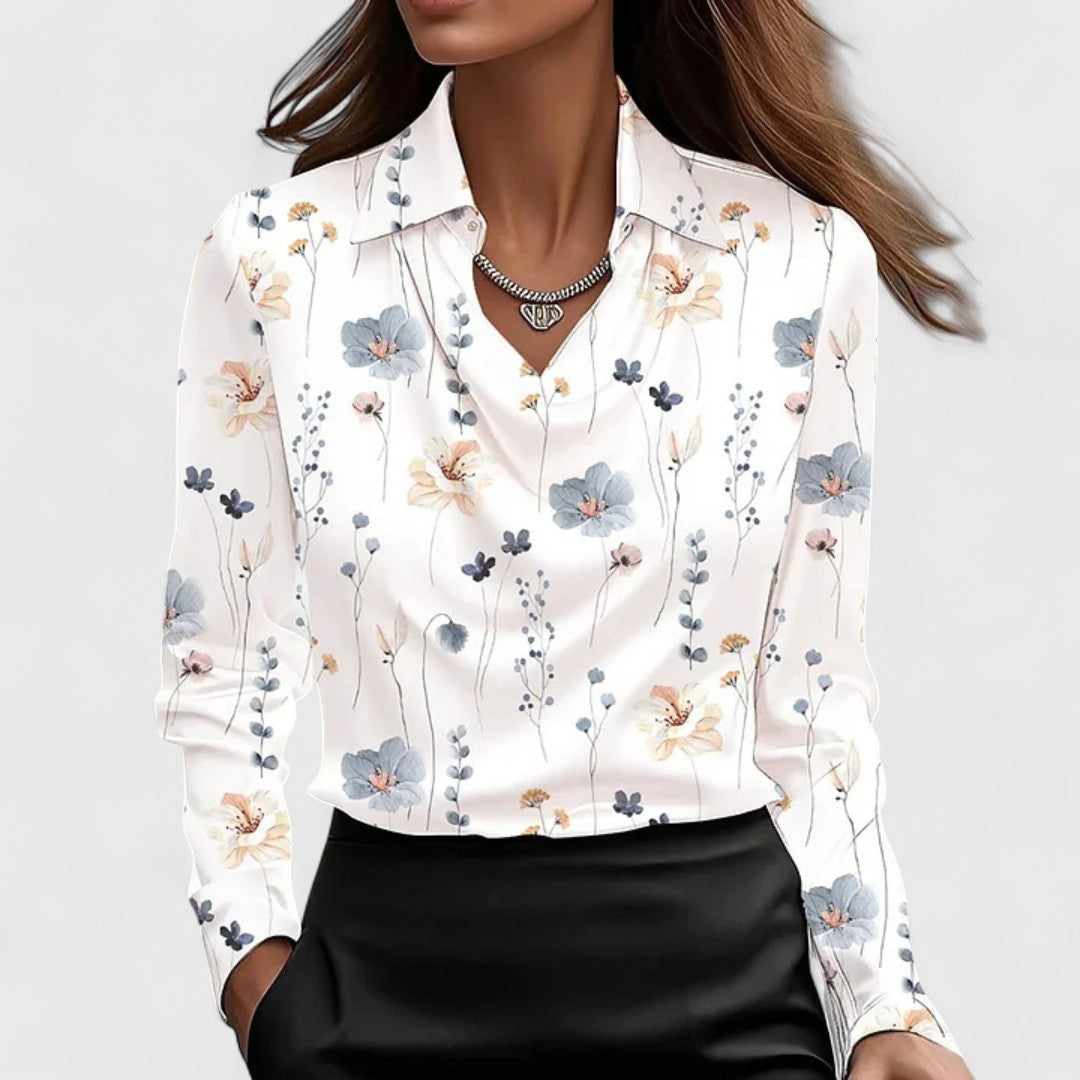 גלין - חולצת סאטן אלגנטית