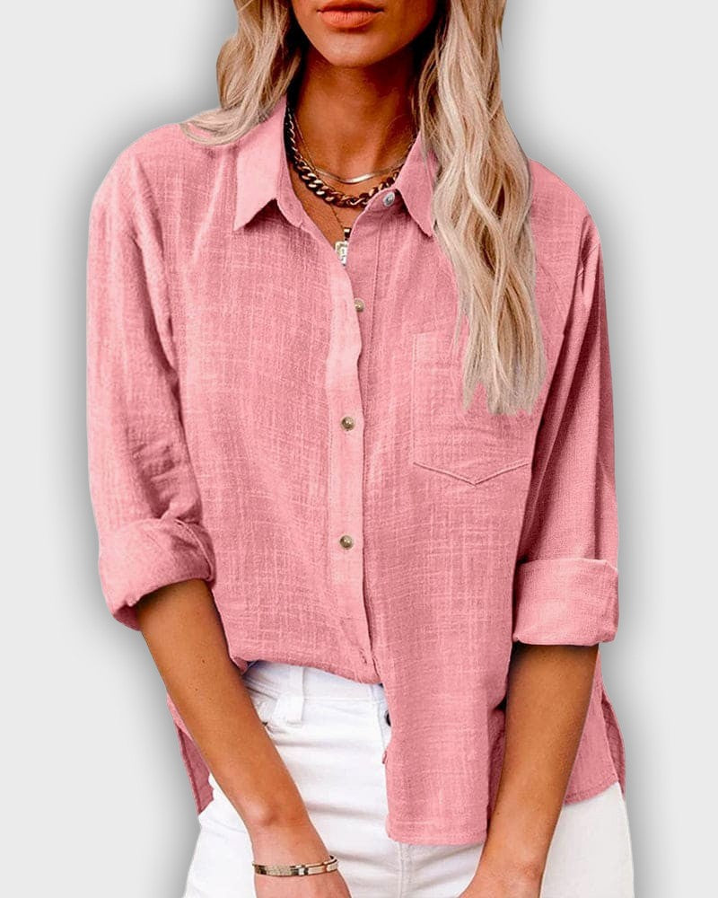 חולצת לייקרה לנשים עם שרוולים ארוכים בצבע כחול כהה