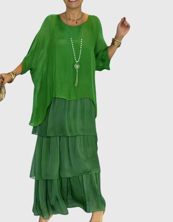 סוזן - שמלה אלגנטית ארוכה וזורמת