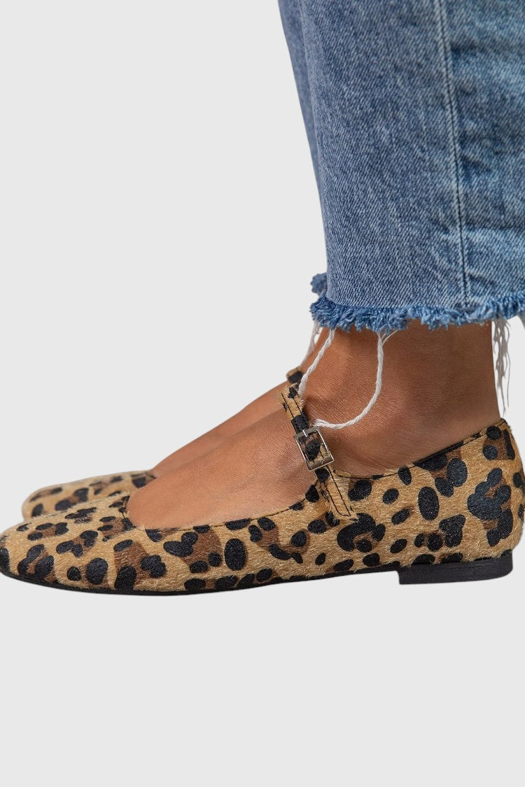 מאיה - נעלי בובה בהדפס חיות