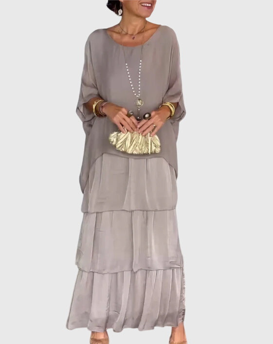 סוזן - שמלה אלגנטית ארוכה וזורמת