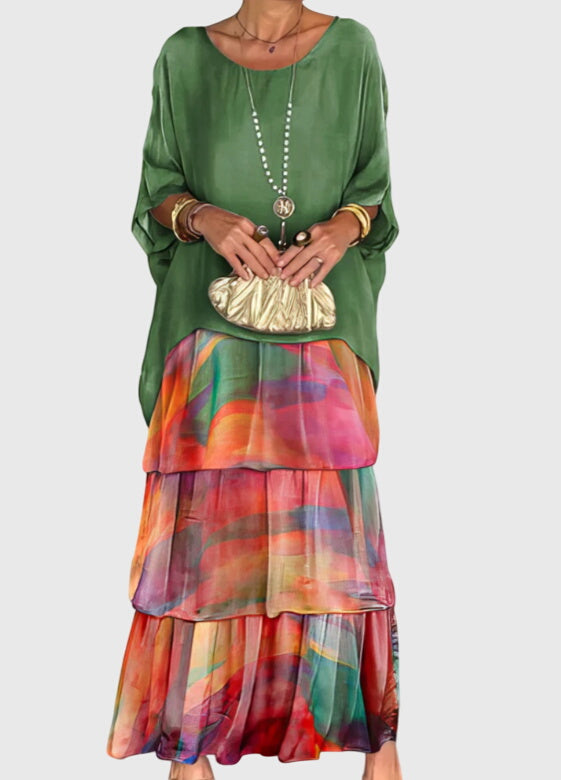 סוזן - שמלה אלגנטית ארוכה וזורמת